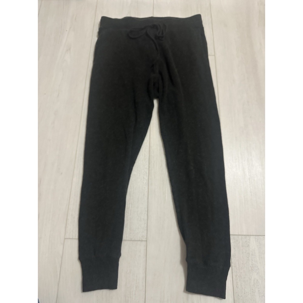 Enza Costa Waffle Knit Pants Sz M - Gray‎